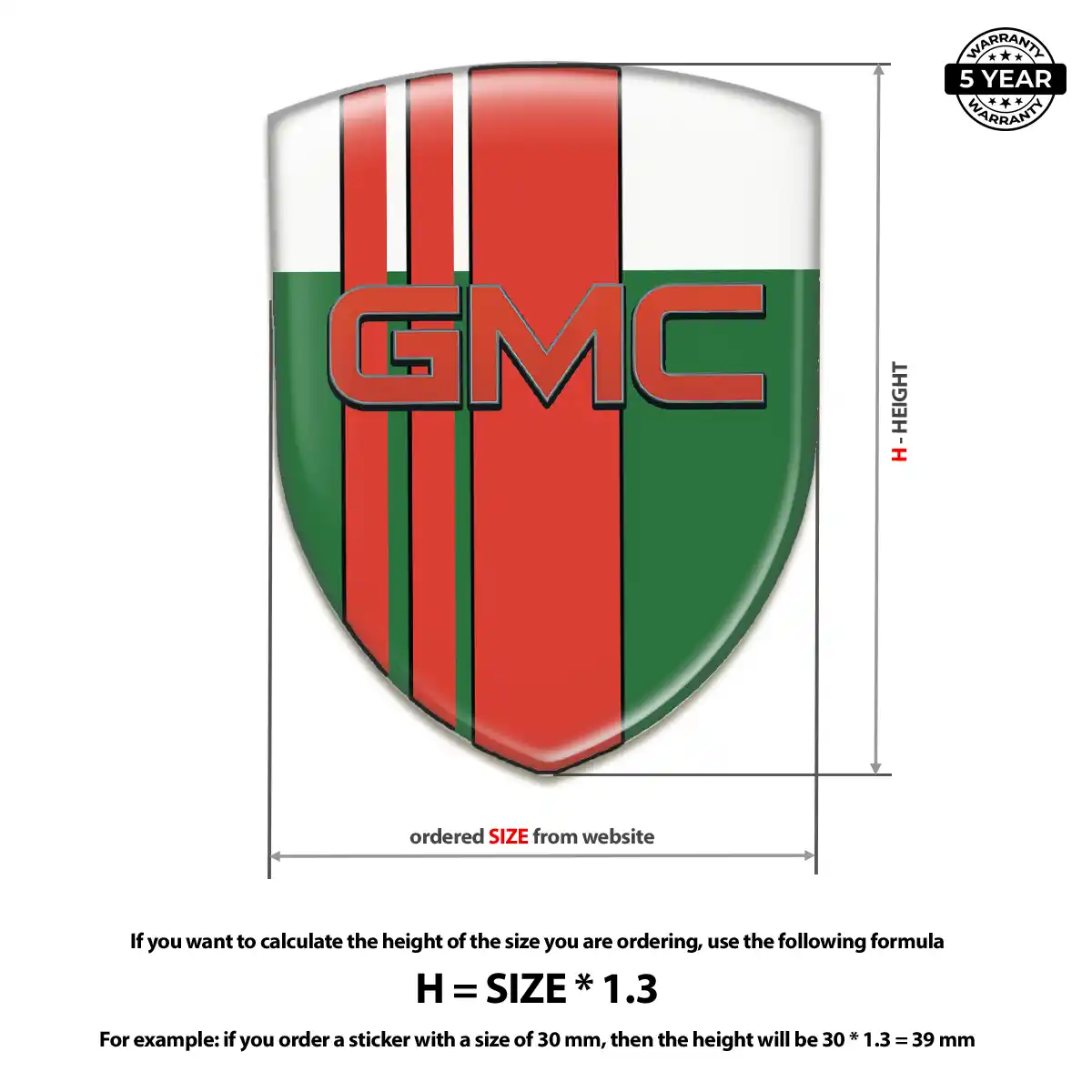 GMC Crest Emblem Resin Luxe
