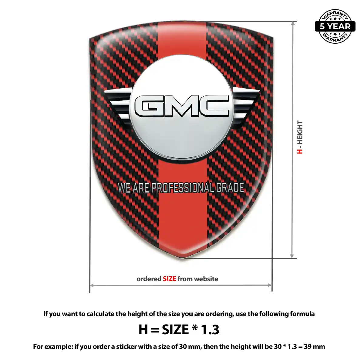 GMC Crest Emblem Signature Grade