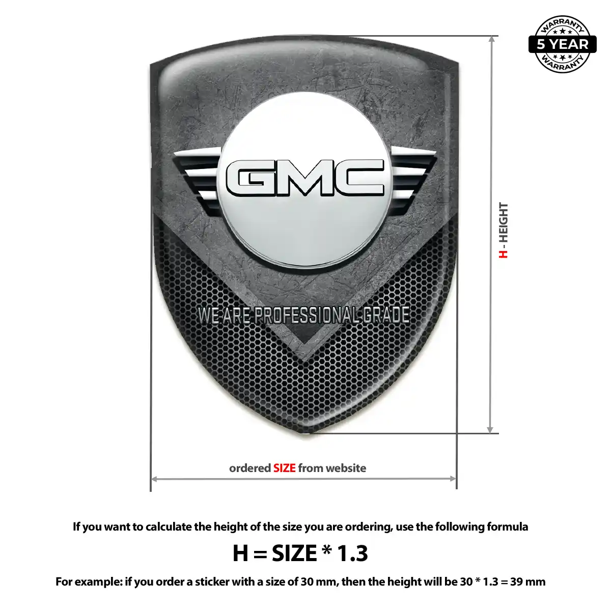 GMC Crest Emblem Sleek Style