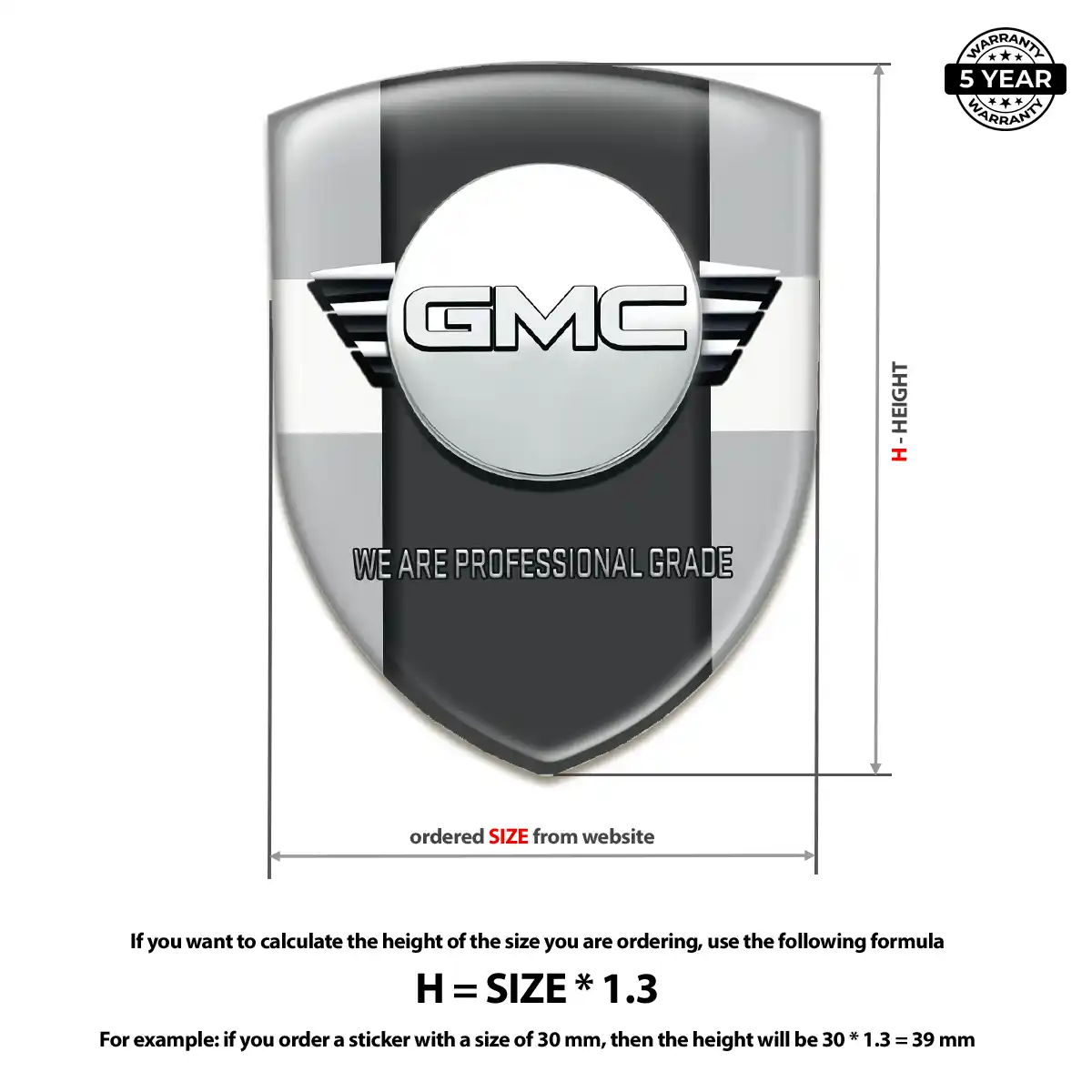GMC Crest Emblem Superior Craft