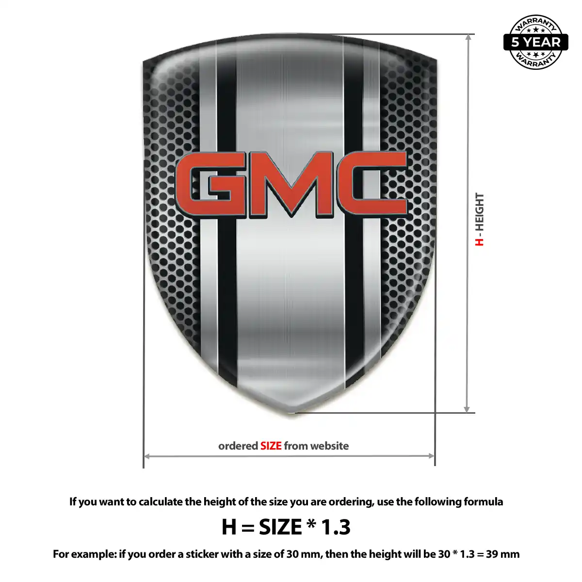 GMC Crest Logo Emblem Interior Luxe