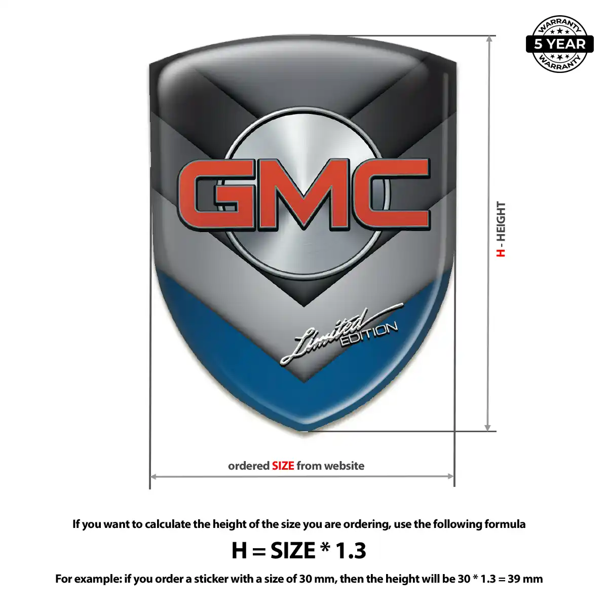 GMC Crest Logo Emblem Noble Edition