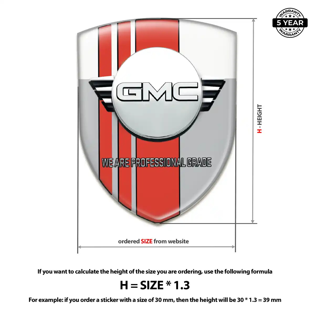 GMC Crest Logo Emblem Opulent Line