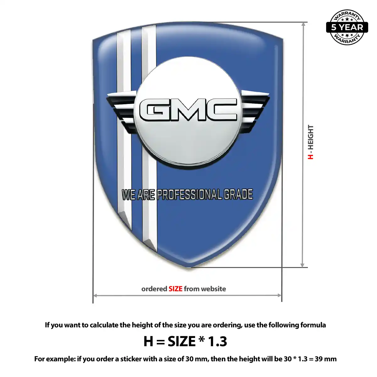 GMC Crest Logo Emblem Refined Design