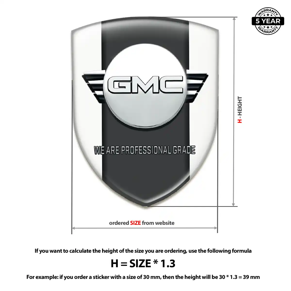 GMC Crest Logo Emblem Superior Craft