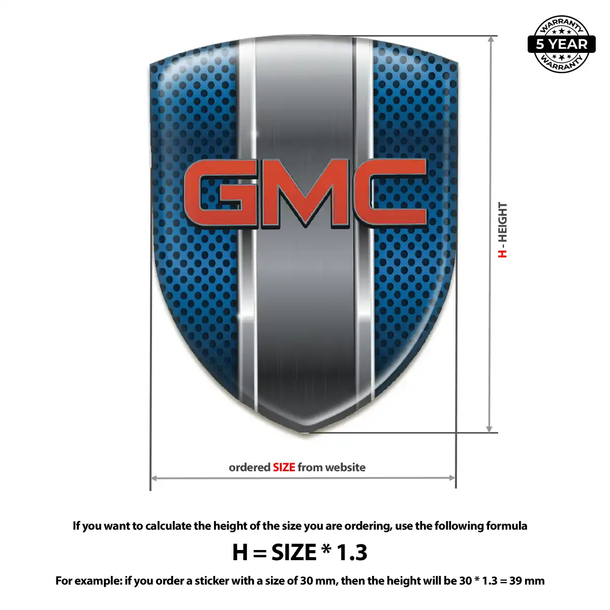GMC Domed Badge Deluxe Edition
