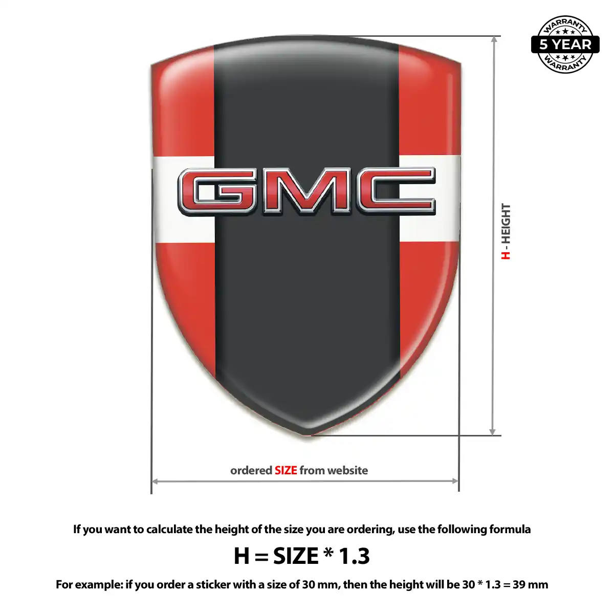GMC Domed Badge Interior Luxe