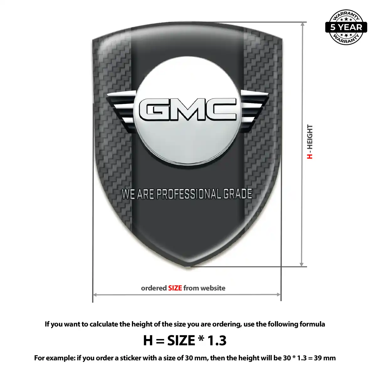 GMC Domed Badge Noble Edition