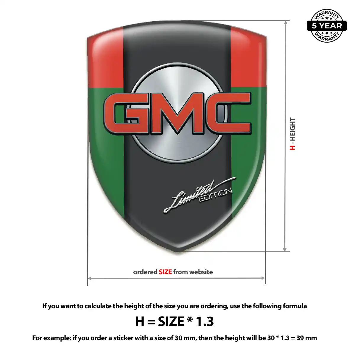 GMC Domed Badge Opulent Line
