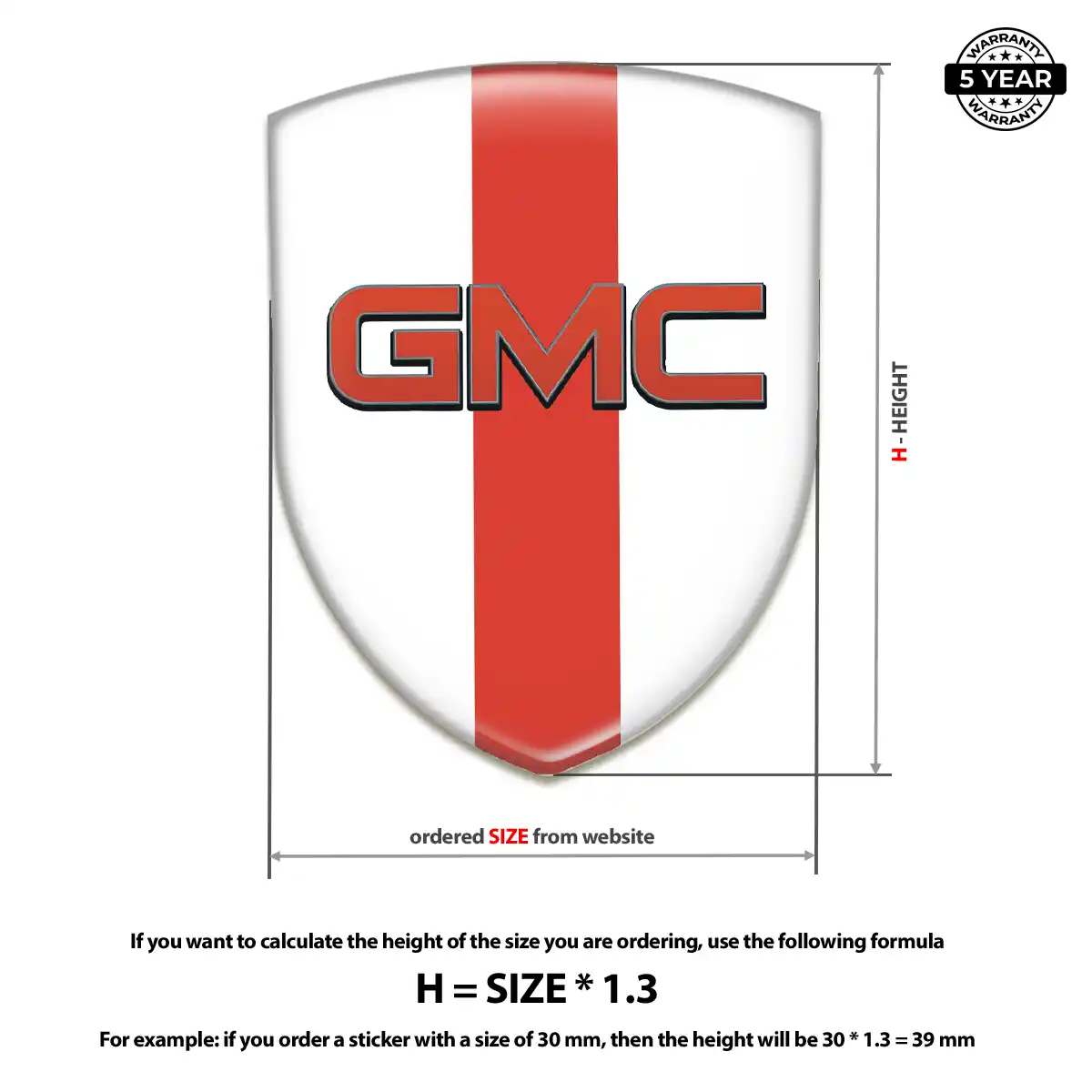 GMC Domed Badge Prestige Line