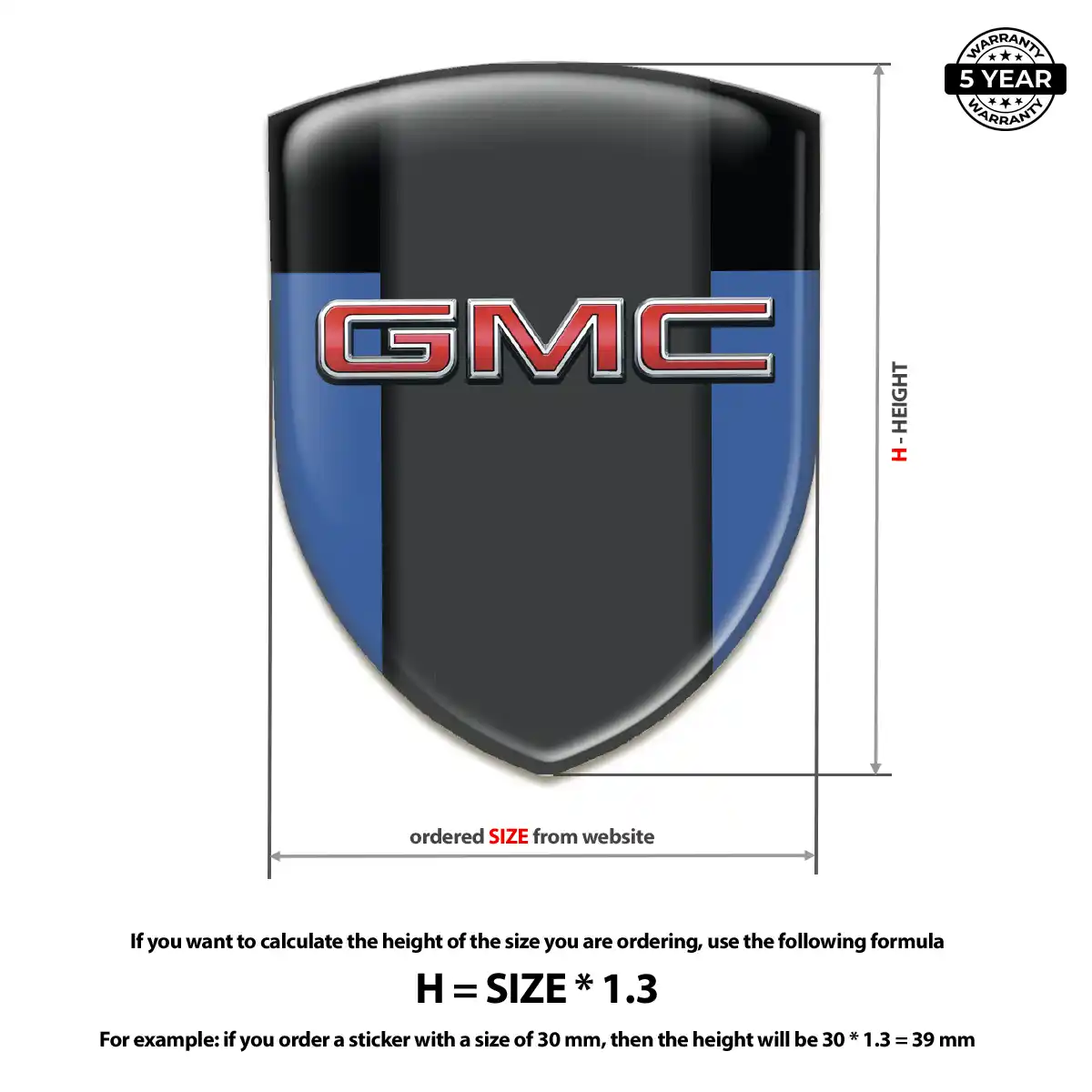 GMC Domed Badge Prime Quality