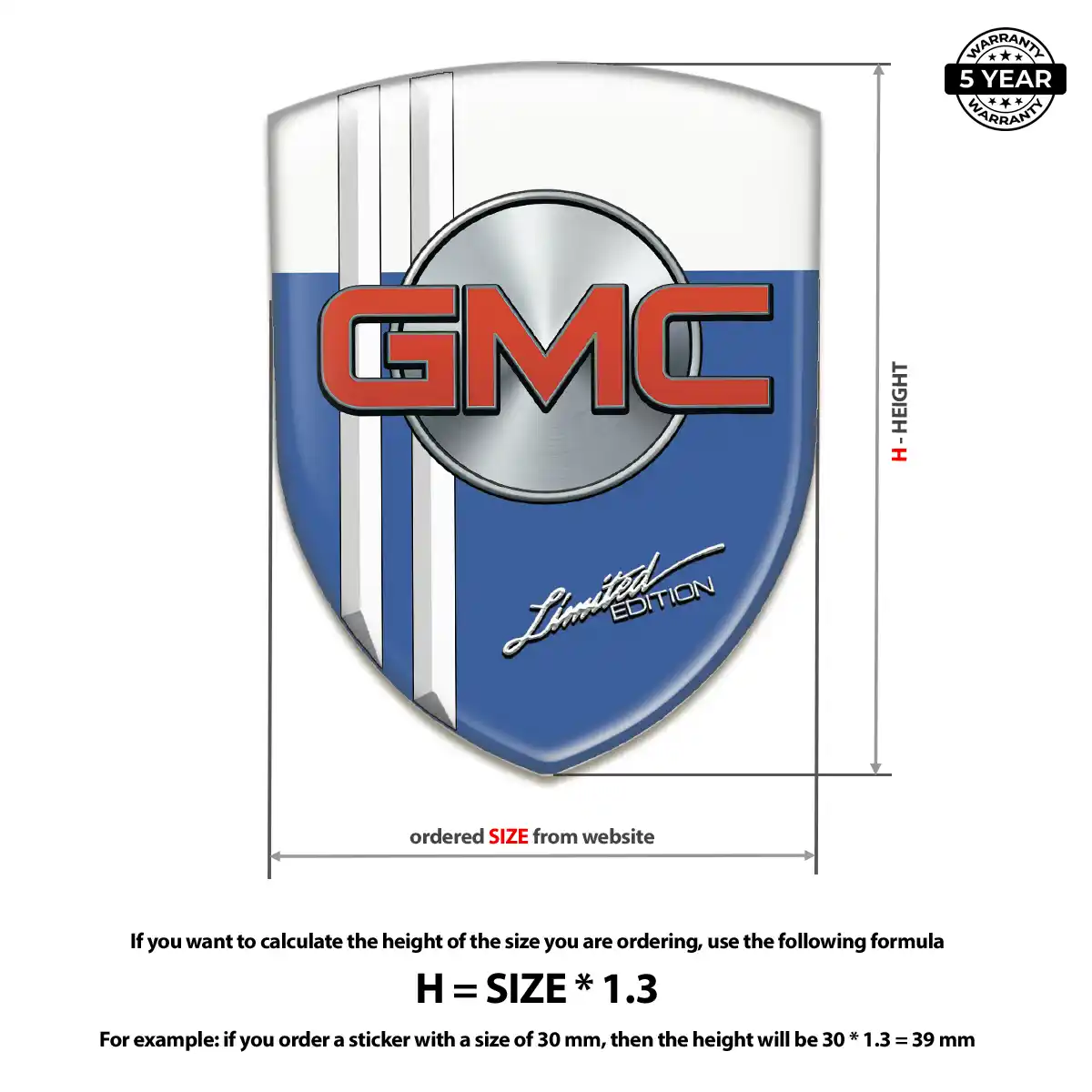 GMC Domed Badge Sleek Style