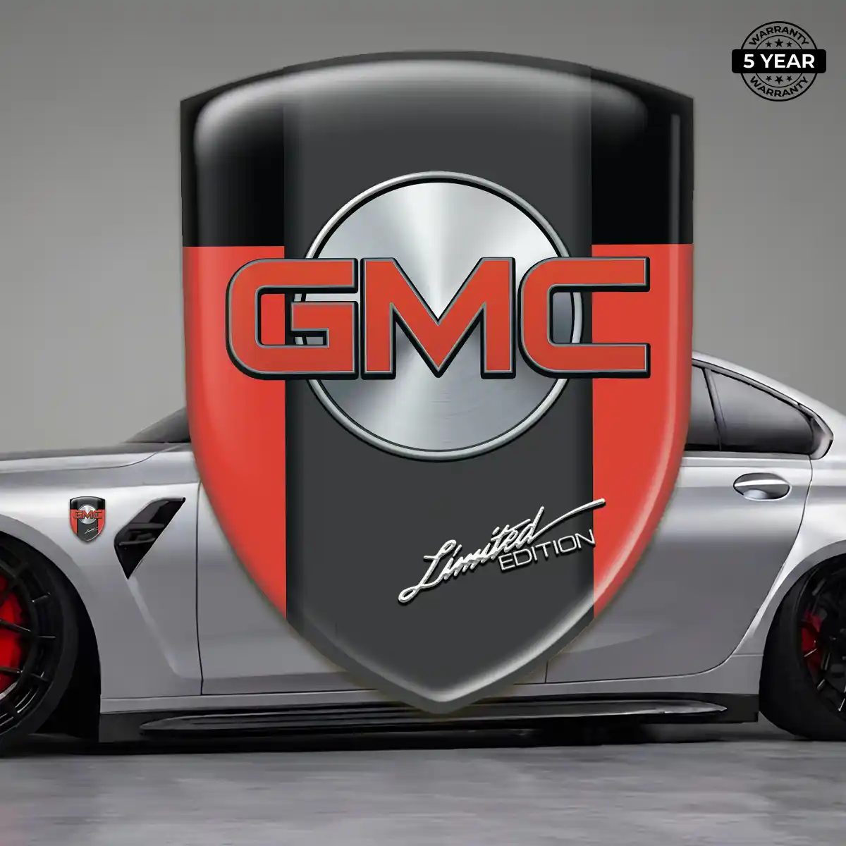 GMC Domed Car Sticker Deluxe Edition