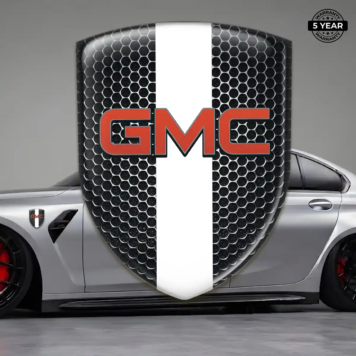 GMC Domed Car Sticker Elite Edition