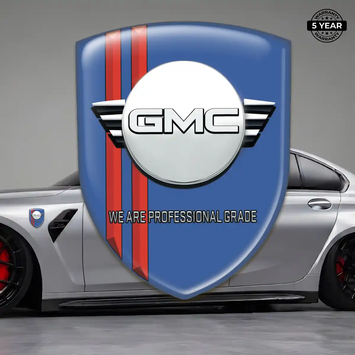 GMC Domed Car Sticker Elite Finish