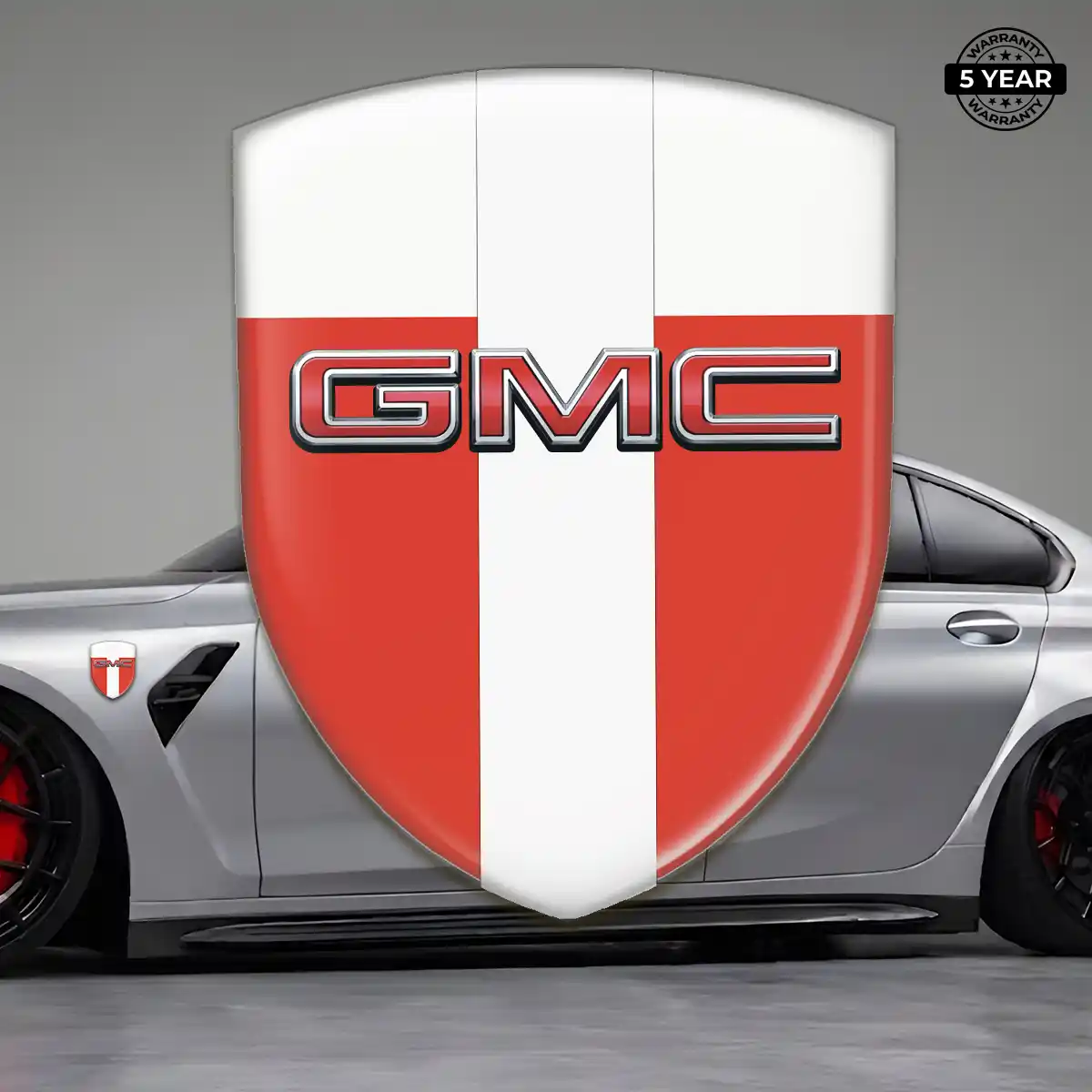 GMC Domed Car Sticker Prestige Line