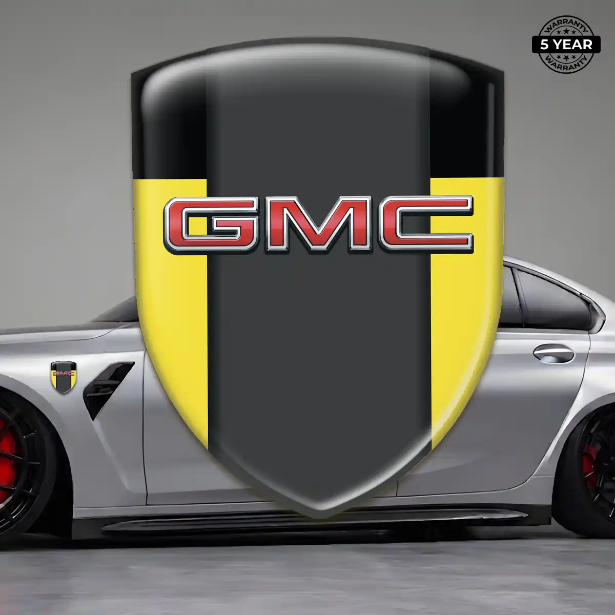 GMC Domed Car Sticker Prime Quality