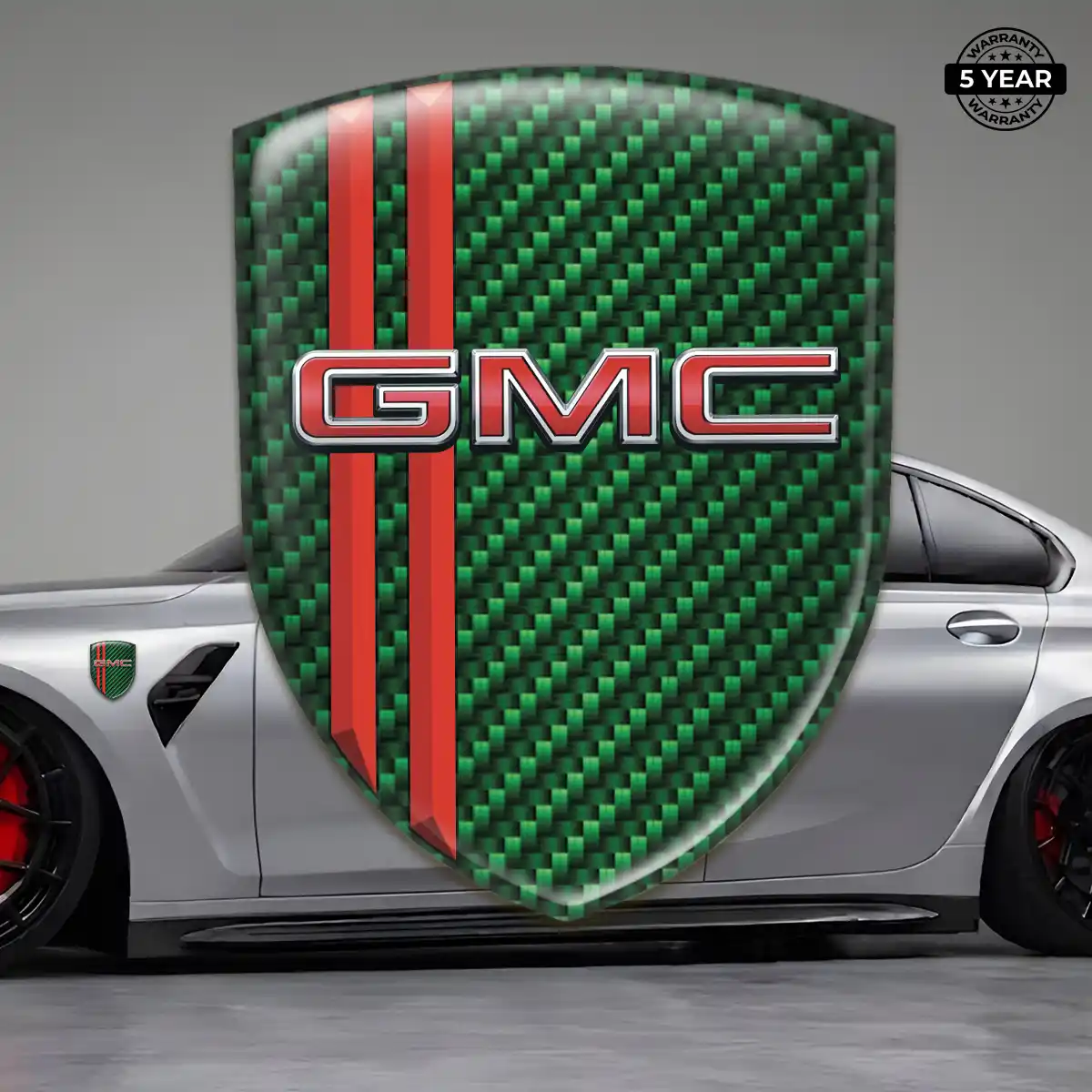 GMC Domed Car Sticker Resin Elite