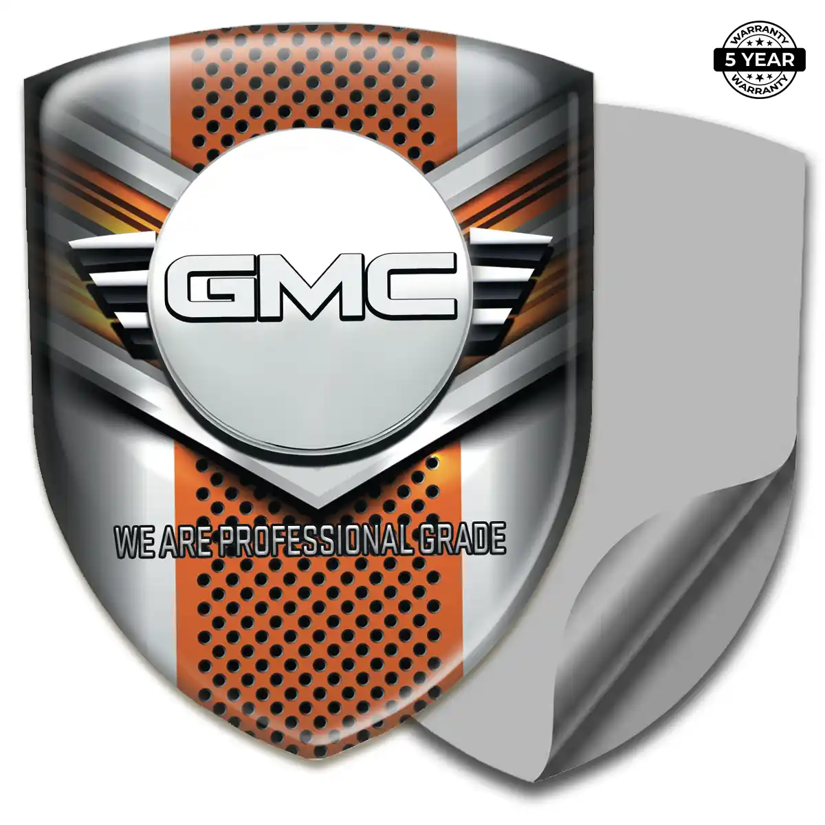 GMC Domed Car Sticker Resin Luxe