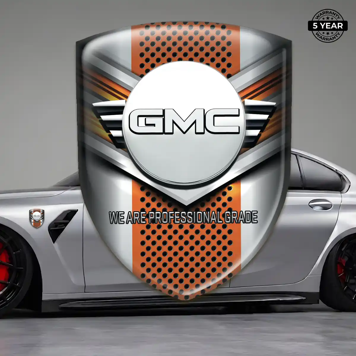 GMC Domed Car Sticker Resin Luxe