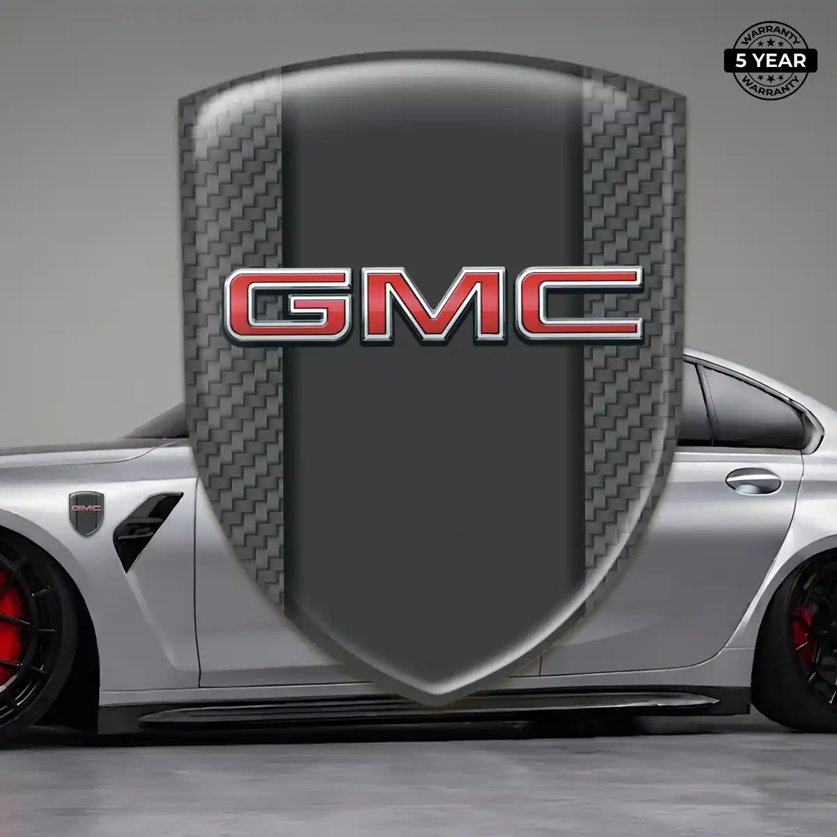 GMC Domed Car Sticker Signature Grade