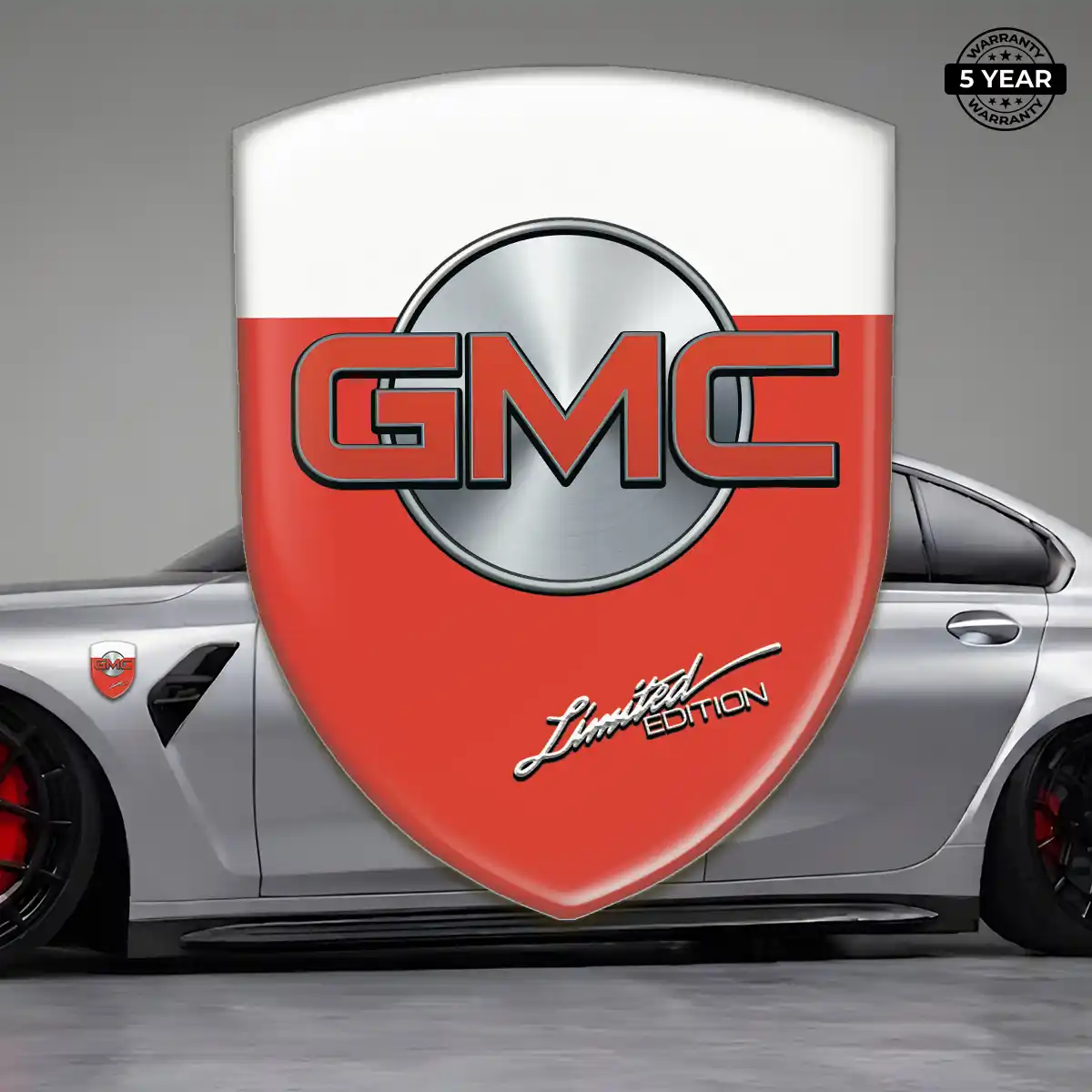 GMC Domed Car Sticker Sleek Style