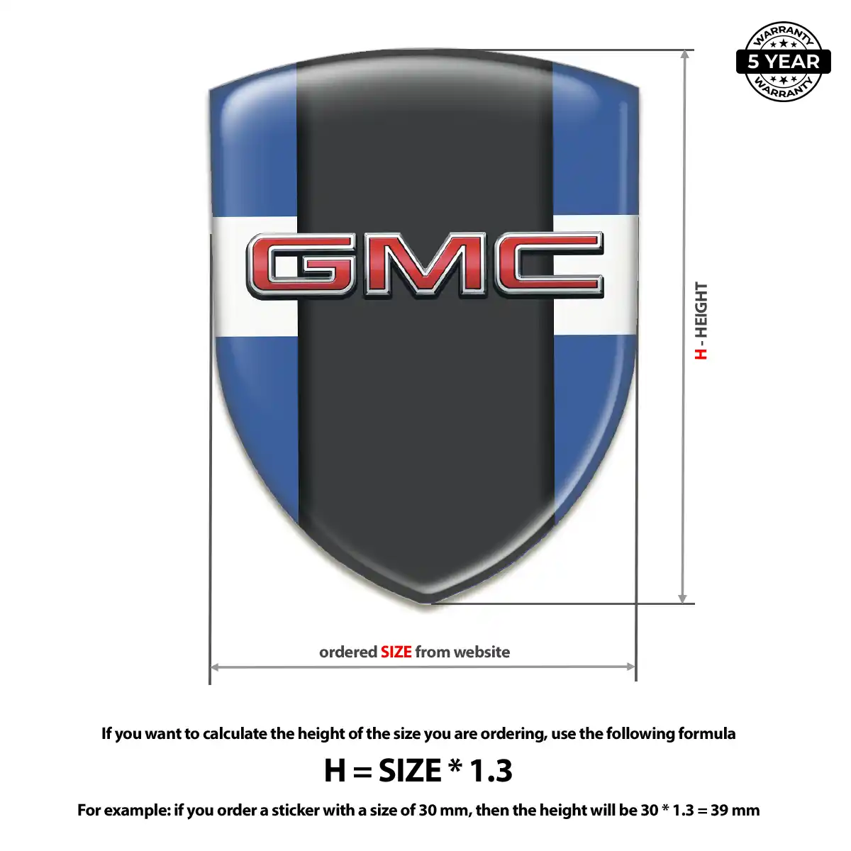GMC Domed Decal Noble Edition