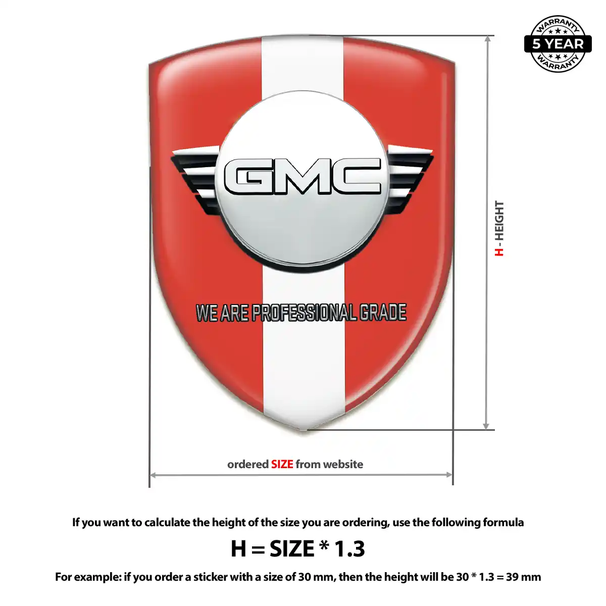 GMC Domed Emblem Deluxe Edition