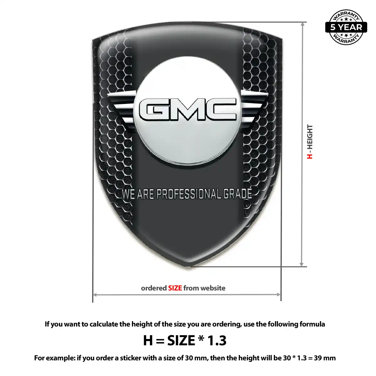 GMC Domed Emblem Noble Edition