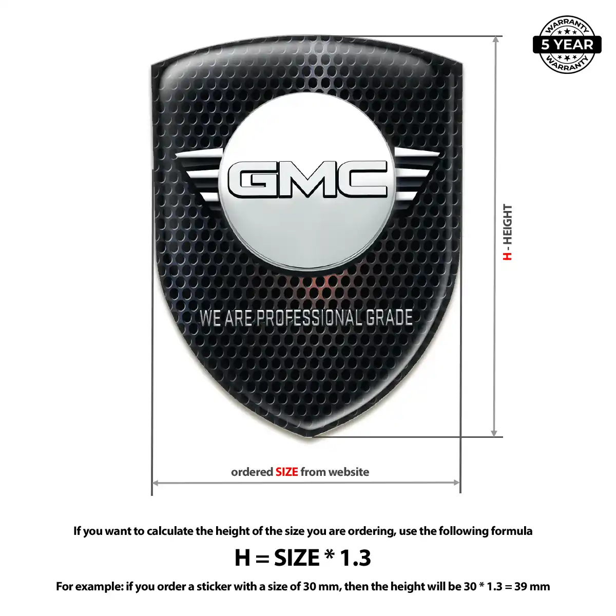 GMC Domed Emblem Prestige Line