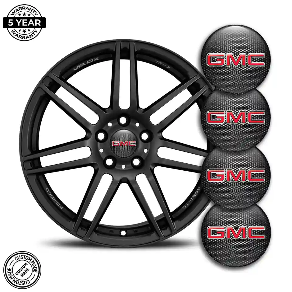 GMC Domed Emblem Self-Adhesive Stylish Design