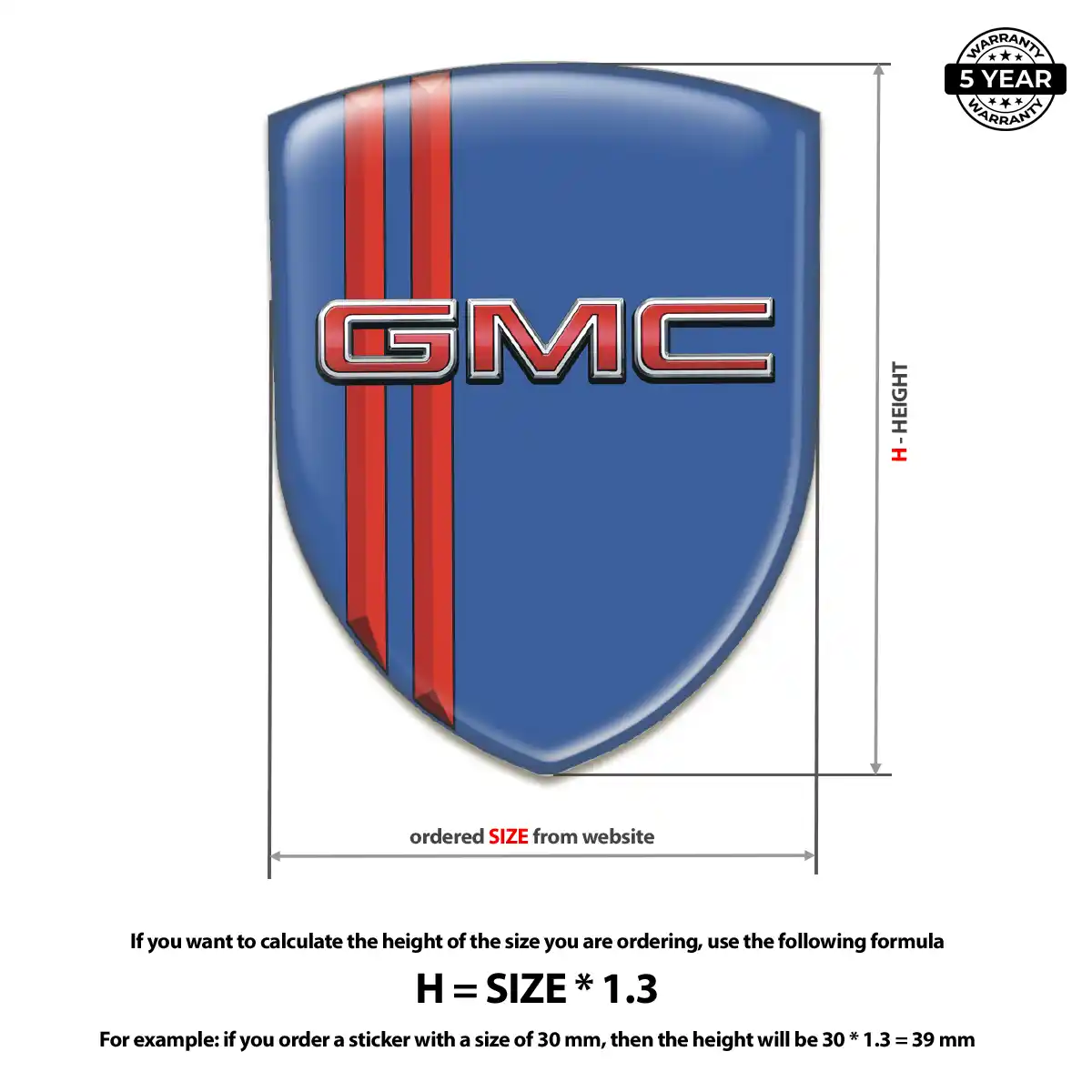 GMC Domed Emblem Sleek Style