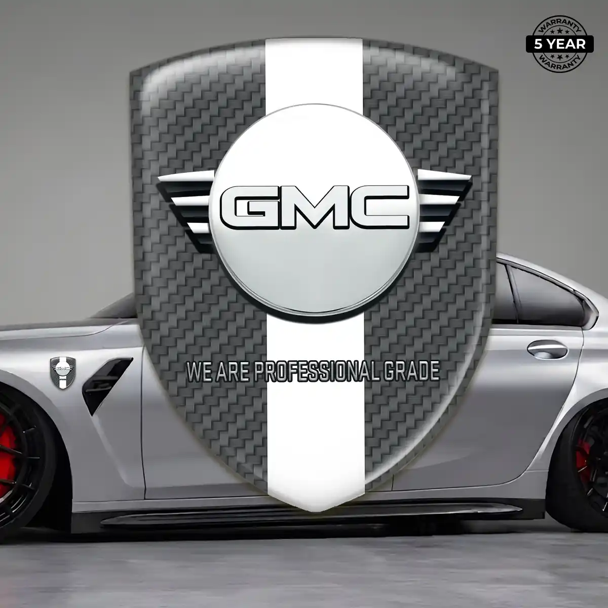 GMC Domed Logo Decal Resin Luxe