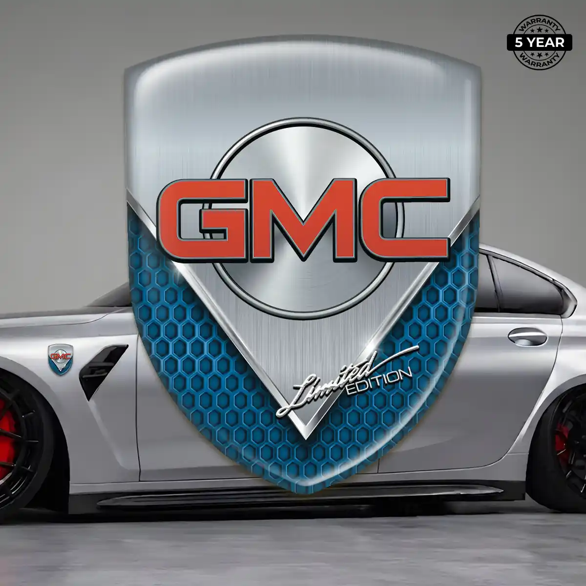GMC Domed Logo Sticker Deluxe Edition