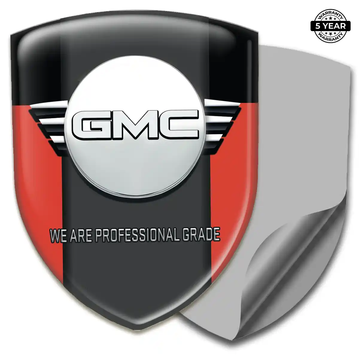 GMC Domed Logo Sticker Elite Finish