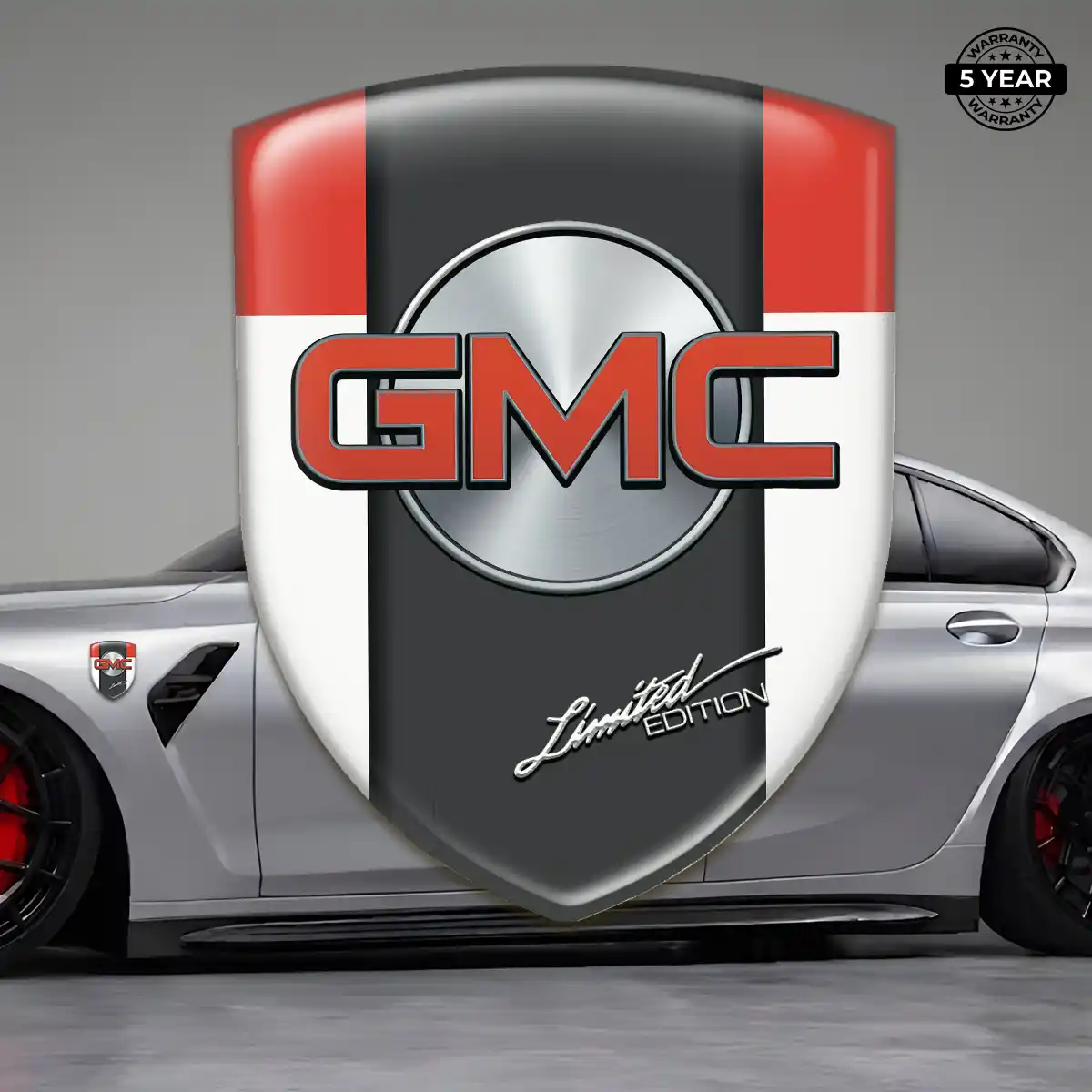 GMC Domed Logo Sticker Premium Dome