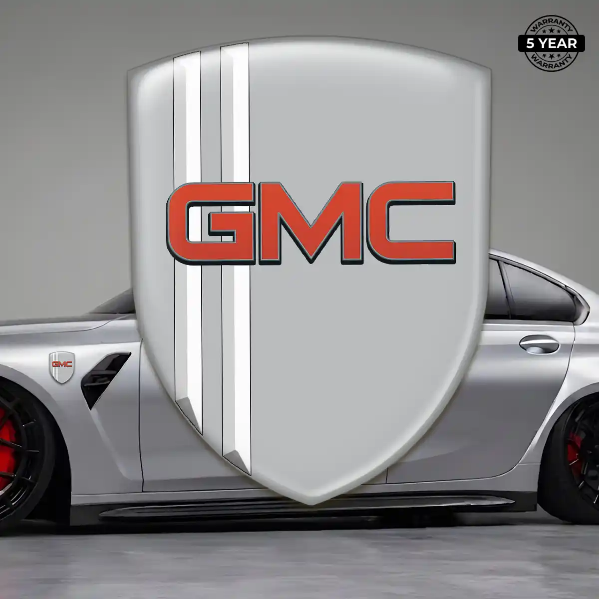 GMC Domed Logo Sticker Refined Design