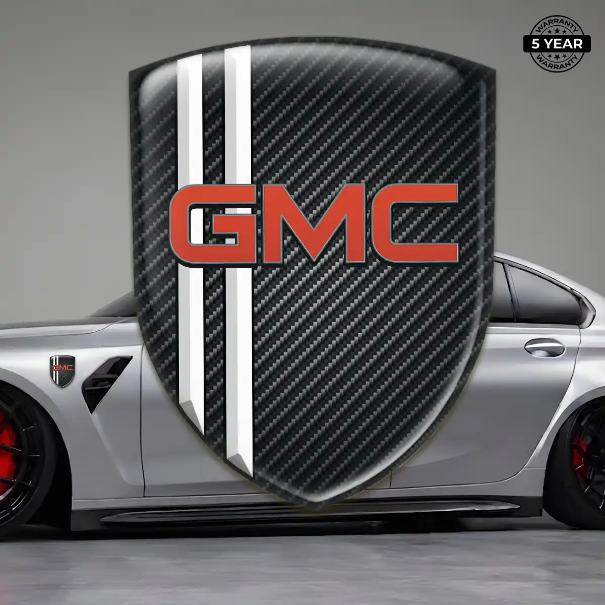 GMC Domed Logo Sticker Resin Luxe