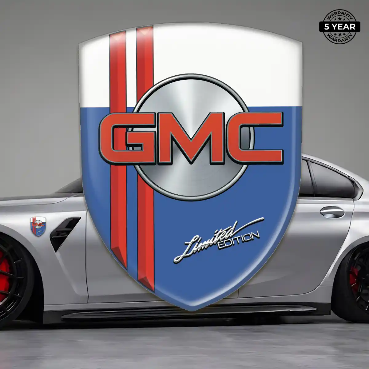 GMC Domed Logo Sticker Sleek Style