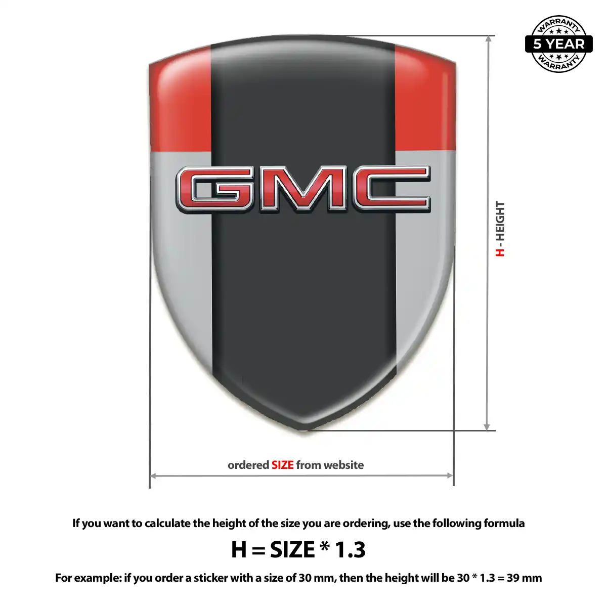 GMC Emblem Badge Deluxe Edition