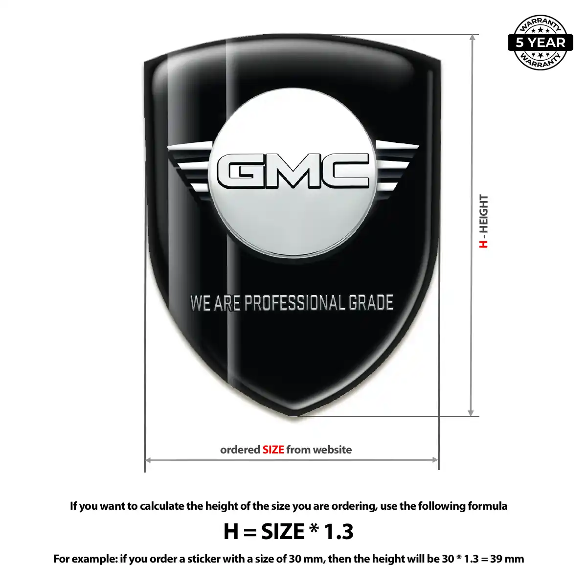 GMC Emblem Badge Interior Luxe