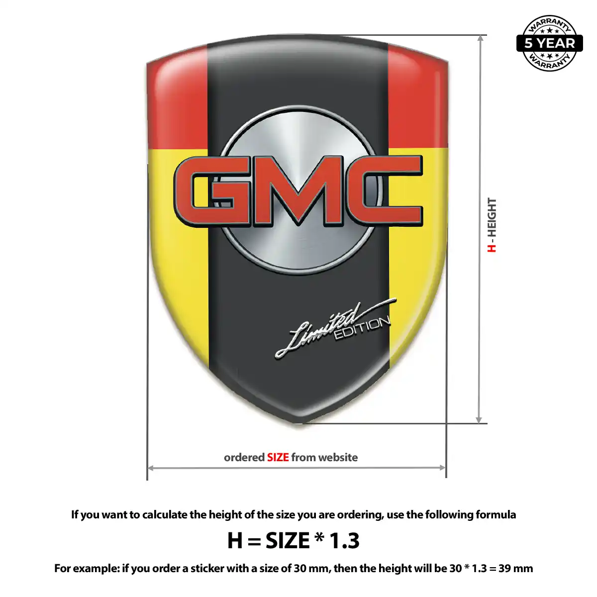 GMC Emblem Badge Logo Interior Luxe