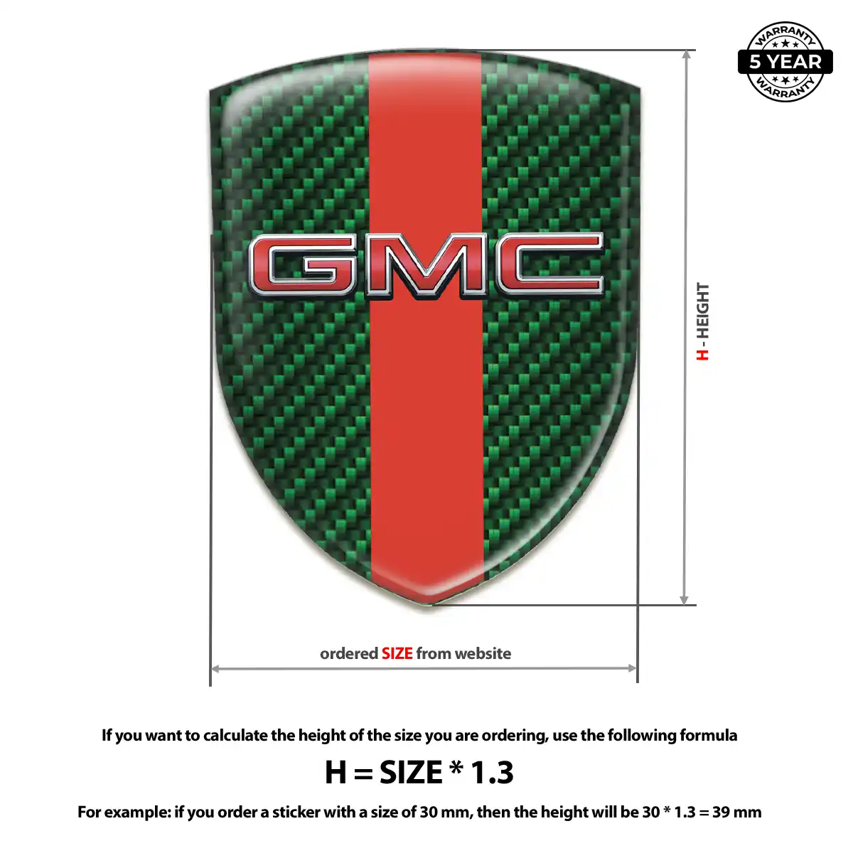 GMC Emblem Badge Logo Noble Edition