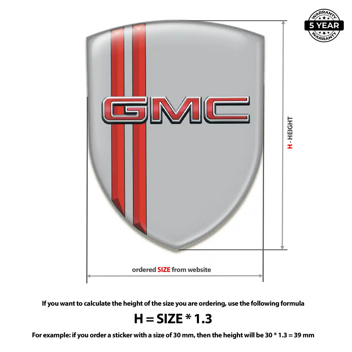 GMC Emblem Badge Logo Resin Elite