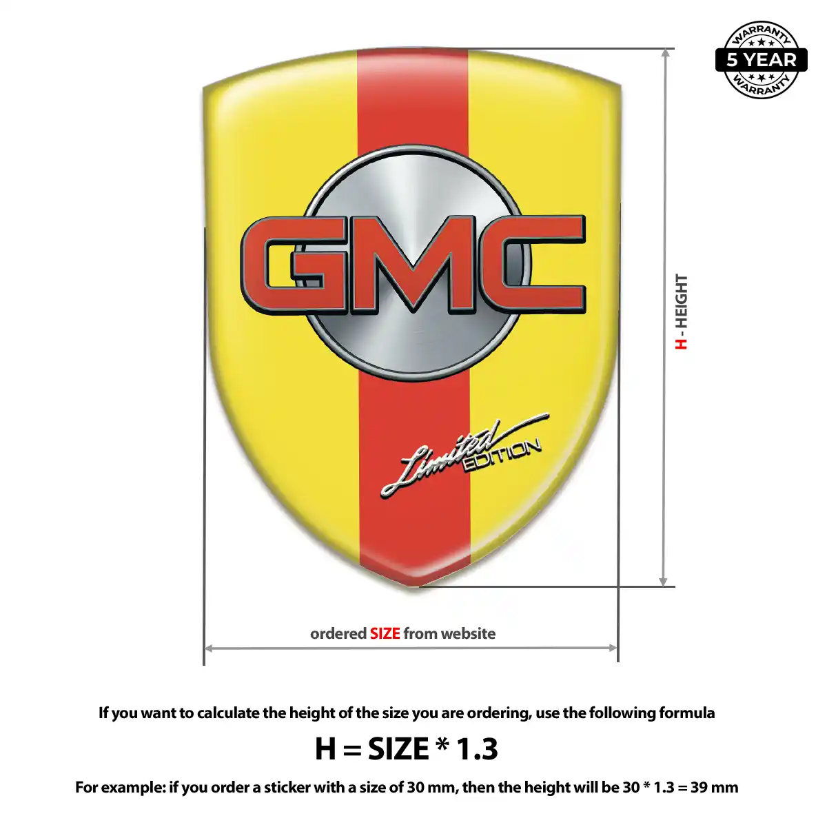 GMC Emblem Badge Logo Signature Grade