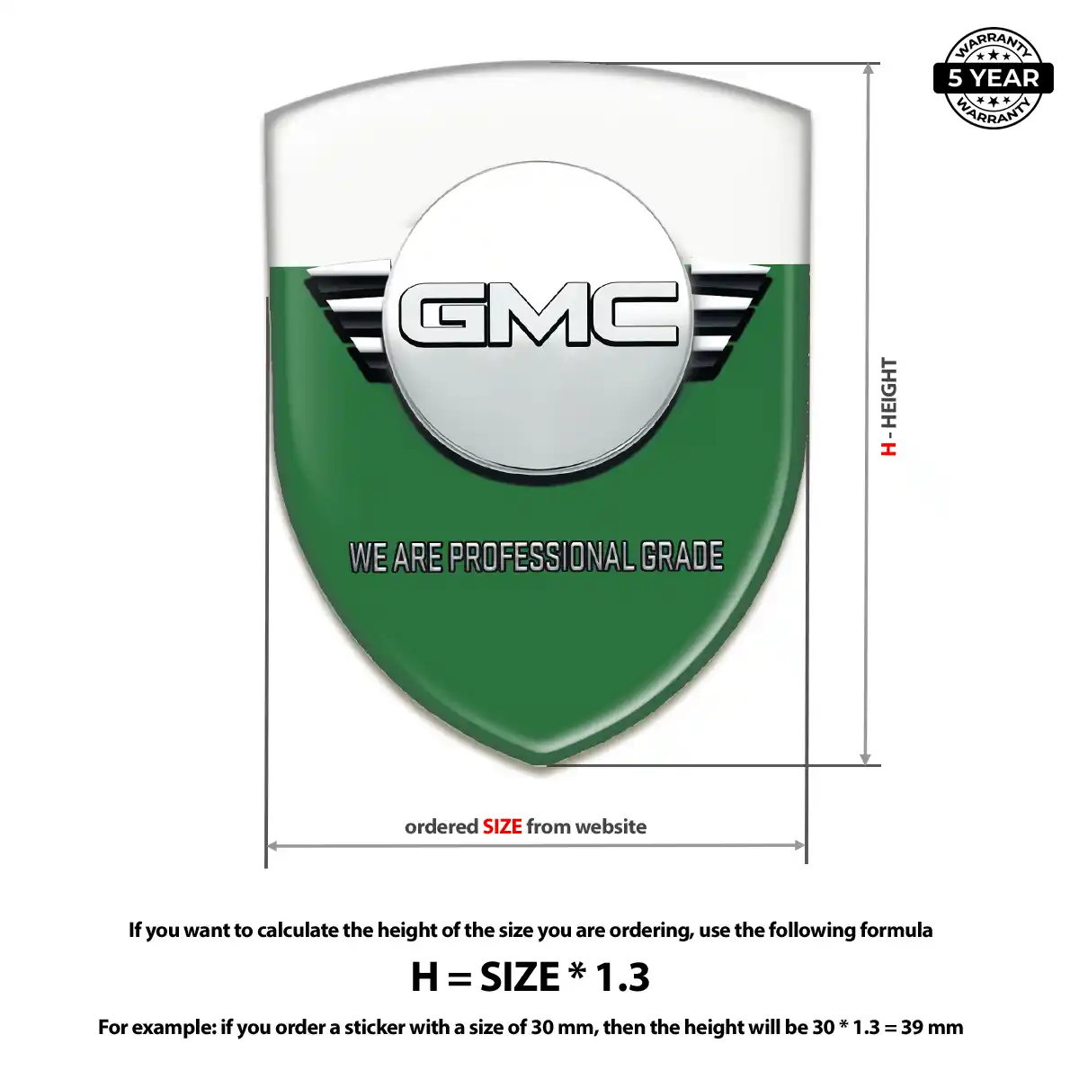 GMC Emblem Badge Opulent Line