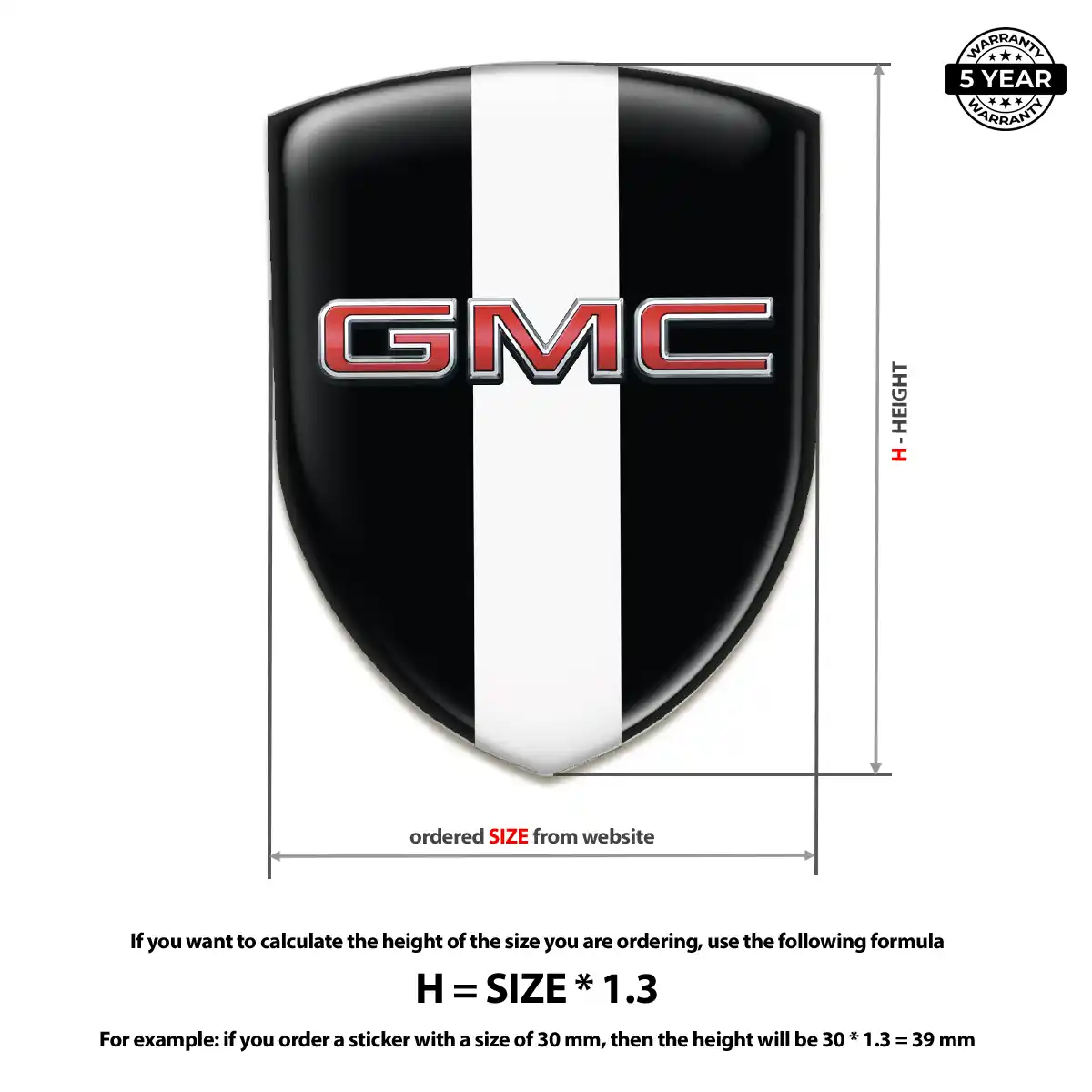 GMC Emblem Badge Prestige Line