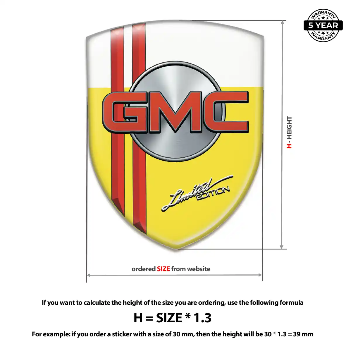 GMC Emblem Badge Resin Elite