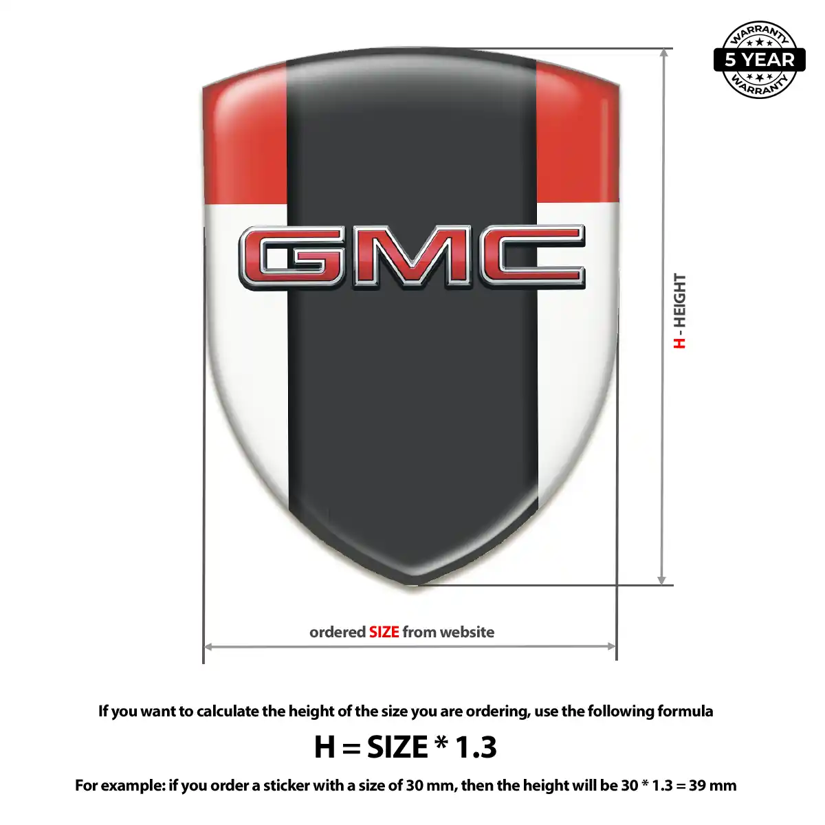 GMC Emblem Badge Resin Luxe