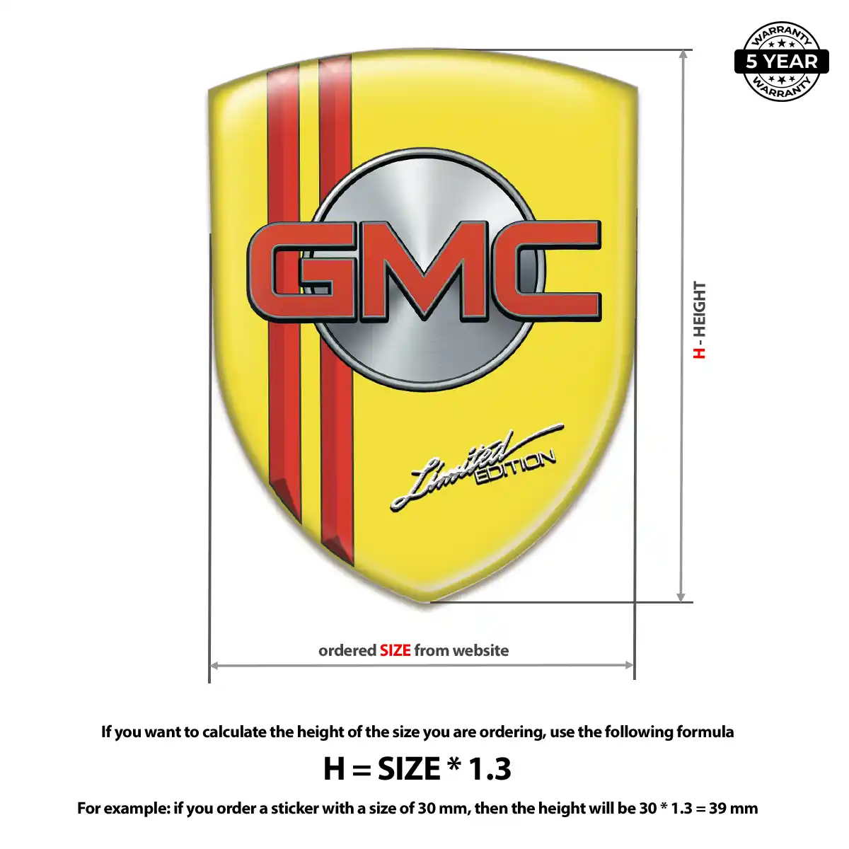 GMC Emblem Badge Signature Grade